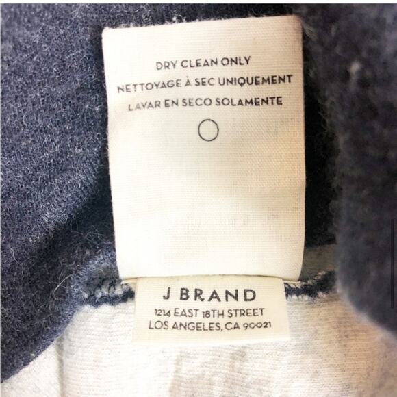 J brand Chatelet wool blend navy zipper dress - Picture 12 of 13